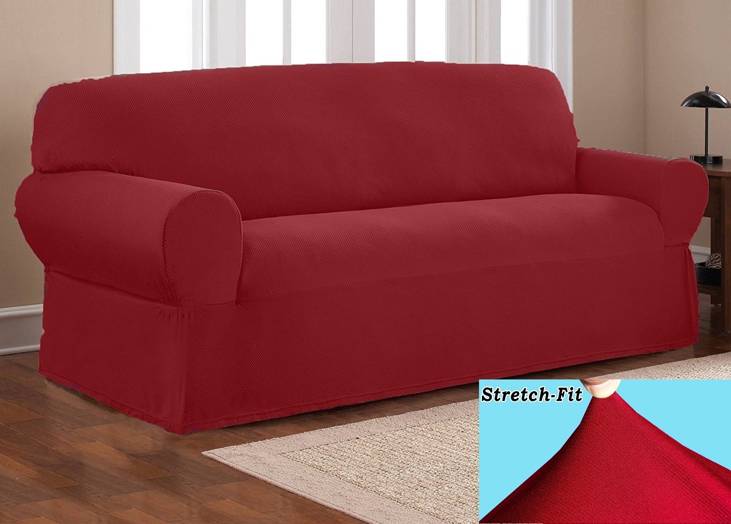 Orly'sDream Stretch Form Fit Thick Polyester/Spandex Jersey Fabric Sofa