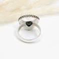 thumbnail image 4 of Natural Black Onyx Gemstone Ring for Women – Handmade 925 Sterling Silver Triangle Cut Vintage Statement Jewelry, 4 of 6