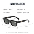 thumbnail image 2 of 2 Pairs Unisex Reading Sunglasses Square Full Tinted Sun Readers, 2 of 5