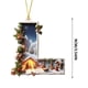 thumbnail image 3 of Adornos de árbol de Navidad de 26 letras - Decoraciones acrílicas personalizadas con gorros de Papá Noel, de una pieza, 3 of 7