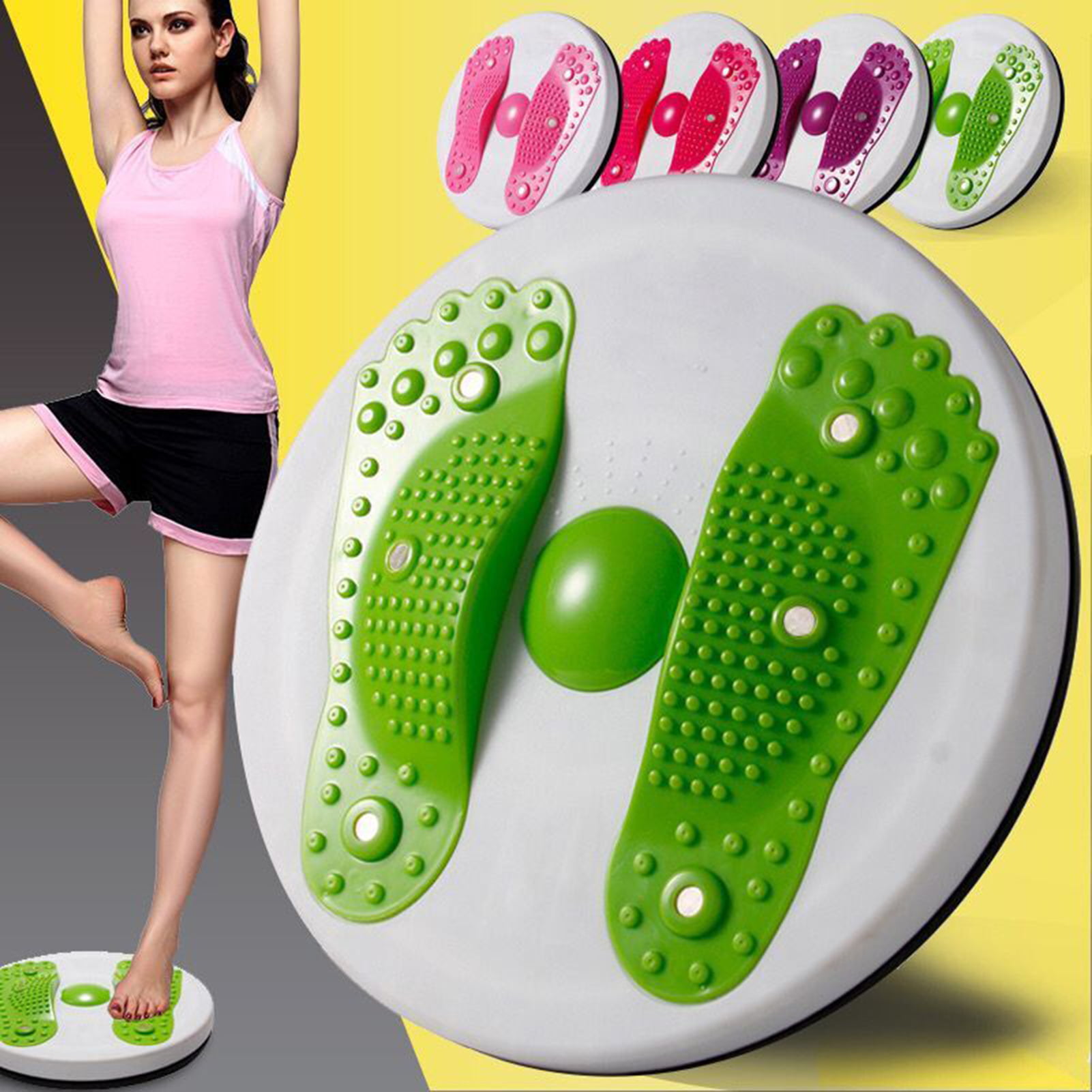 Yoga Waist Twister Plate Twisting Board Disc Slimming Machine Aerobic Exercise n 