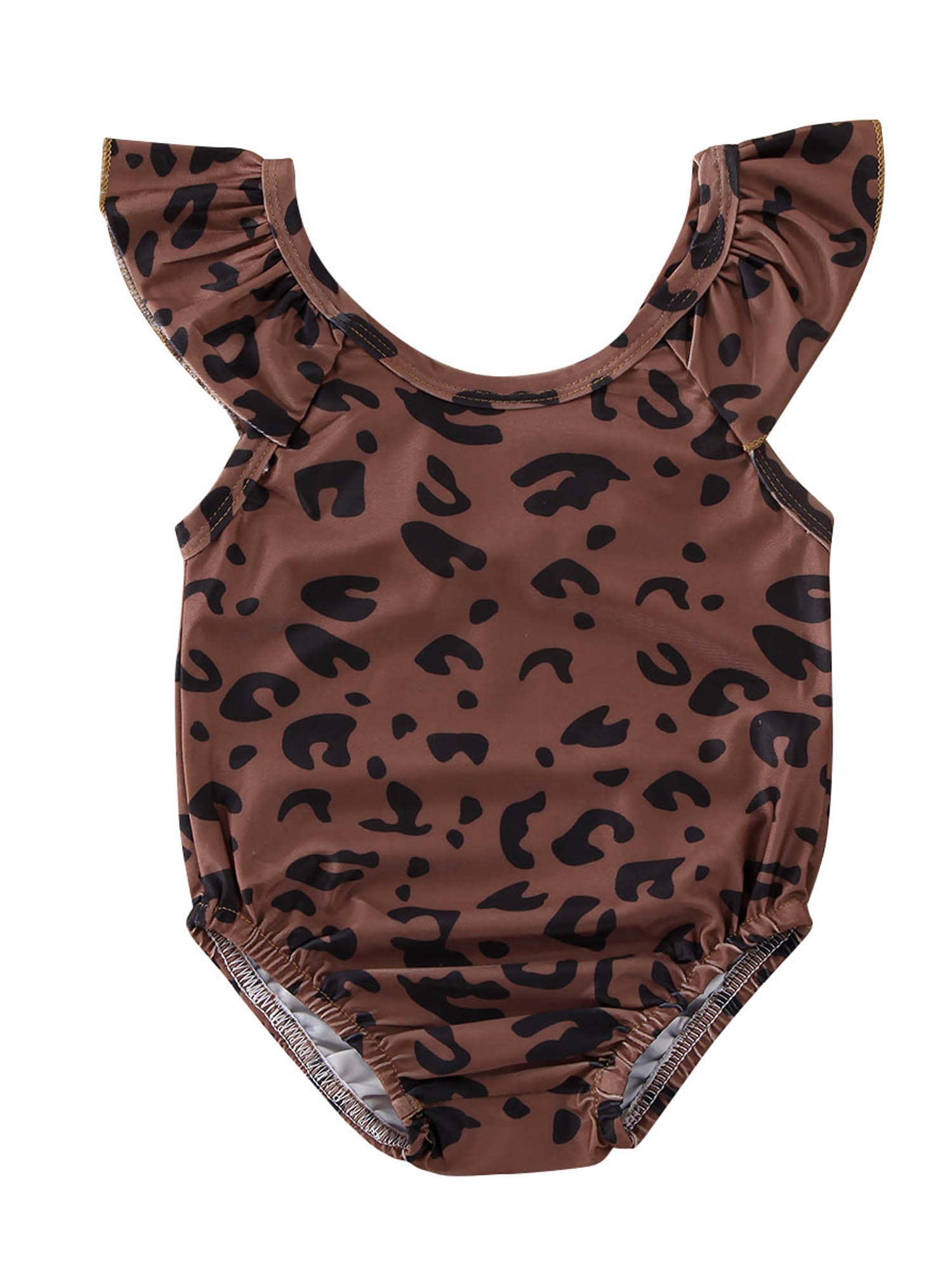 animal print swimming costume