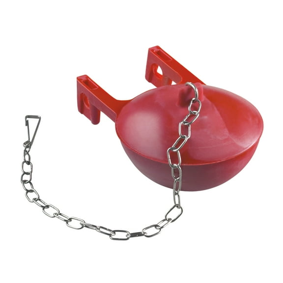 Kohler Toilet Flapper Chain Tank Ball Style - Red Rubber - Includes Chain