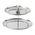 thumbnail image 1 of Soporte para cupcakes, plato de frutas, metal, moderno, soporte para tazas, pasteles, torre, torre de postres para 2 niveles, 1 of 9
