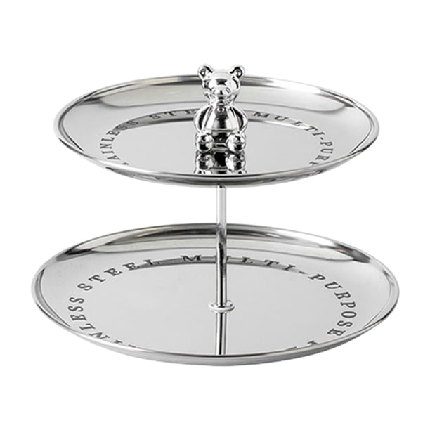 Soporte para cupcakes, plato de frutas, metal, moderno, soporte para tazas, pasteles, torre, torre de postres para 2 niveles