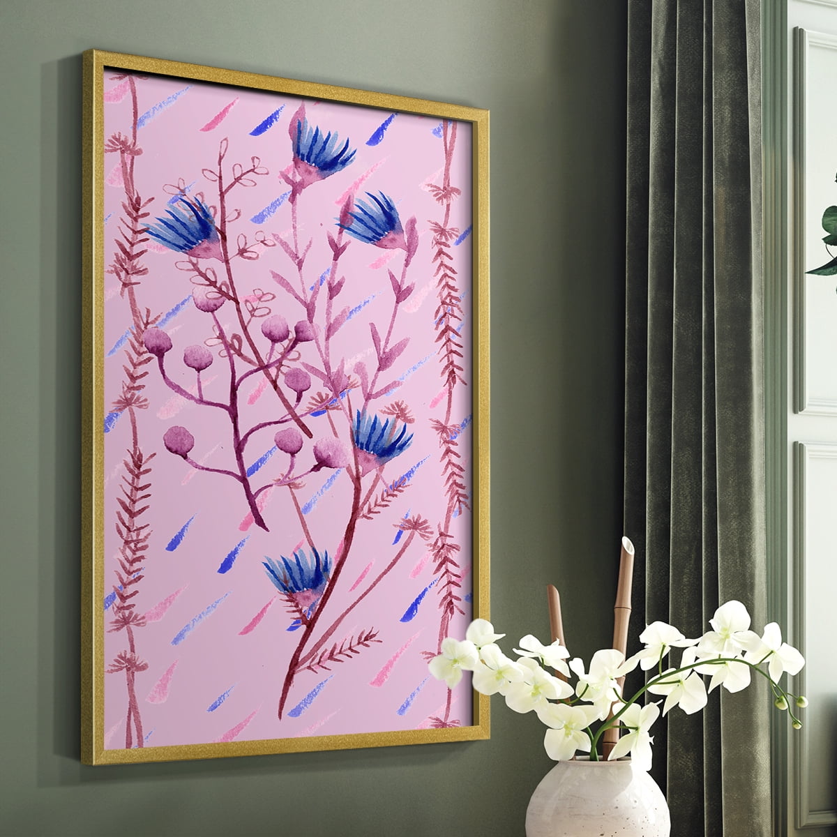 XO Collection B Framed Print - Solid Wood in Single Picture Frame Solid Wood 2 Framed Print