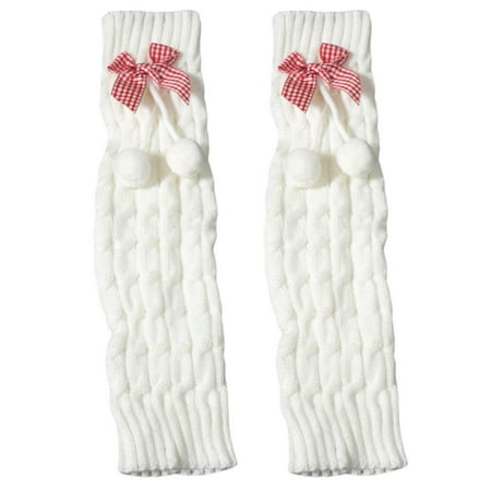 

Women Knit Winter Leg Warmers Loose Style Lady Boots Knee High Boot Stockings