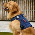 thumbnail image 4 of Tactical Dog Harness Vest with Handle, Military Dog Harness for Large Medium Dogs,No-Pull Service Dog Vest with Hook & Loop Panels,Adjustable Dog Vest Harness for Walking Training, 4 of 6