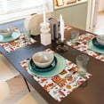 thumbnail image 6 of Placemats Set of 4 / 6, Autumn Gnome Placemats for Dining Table Indoor/Outdoors Heat Resistant Washable Placemats 18" x 12", 6 of 8