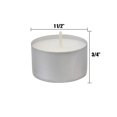 thumbnail image 2 of Stonebriar Long Burning 6-7 Hour Unscented Tea Light Candles, White, Bulk 100 Pack, 2 of 5