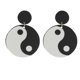 thumbnail image 4 of Women Ear Drops Alloy Tai Chi Bagua Earrings for Decor 1Pair, 4 of 5