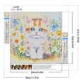 thumbnail image 2 of Pintura de diamante 5D DIY, kit de gato con taladro redondo completo, decoración del hogar, arte artesanal, 30x30cm, 2 of 9
