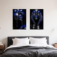 thumbnail image 2 of ZHONGYUTONG 2 Piece African American Wall Art Black Woman Pictures Red Girl Bedroom Wall Decor Afro Women Canvas Prints Female Home Room Decor Framed (16.00" x 24.00" x 2PCS), 2 of 4