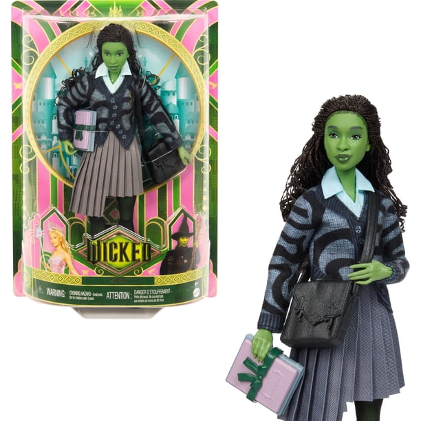 Muñeca moderna Mattel Universal Wicked Elphaba con acceso.