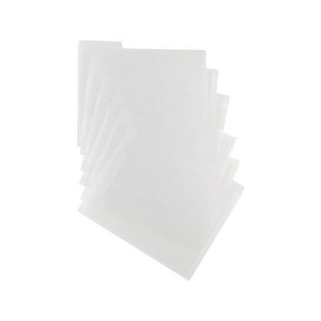 poly translucent staples folders clear pack file walmart