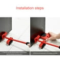 thumbnail image 2 of Moving Roller, Furniture Mover, Furniture Lift Mover Tool Set, Furniture Lifter Moving Sliders, Heavy Duty Appliance Lifters with 4 Roller Sliders for Refrigerator, Sofa, 2 of 6