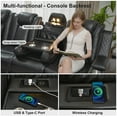 thumbnail image 6 of Othniel Power Reclining Sectional Couch with Bass Speaker,Wireless Charger,LED/Reading Light Gray, 6 of 9