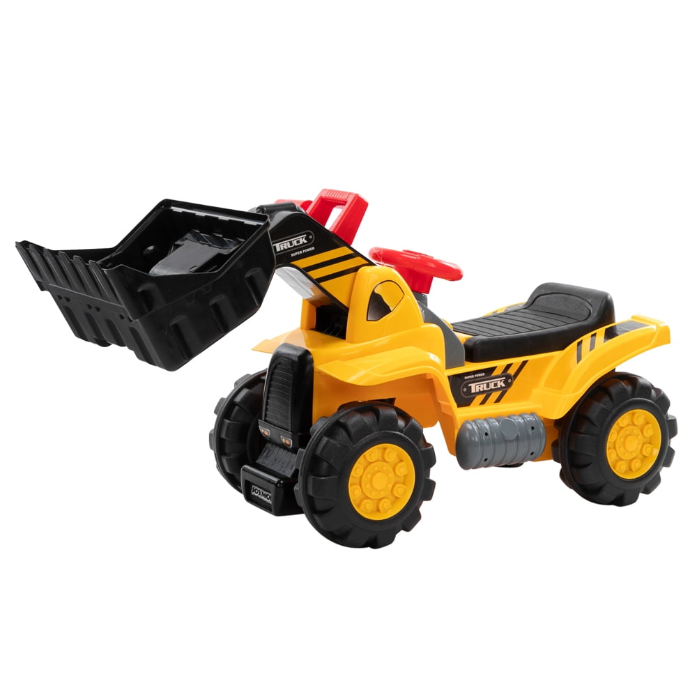 kids ride on bulldozer