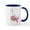 White/Navy Inside, variant on CafePress - Tee Off Mug - 11 oz Ceramic Mug - Novelty Coffee Tea Cup