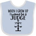 thumbnail image 3 of Inktastic Future Judge Law Scale Boys or Girls Baby Bib, 3 of 4