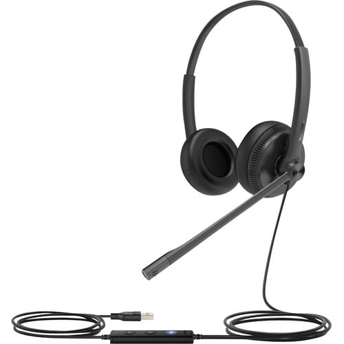 Yealink UH34 Dual Teams - Headset - on-ear - wired - USB - black