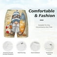 thumbnail image 5 of Balery Hello Summer Cute Gnome Mens Swim Trunks Swim Shorts for Men Quick Dry Inseam Beach Shorts with Compression Liner Pocket-3X-Large, 5 of 9