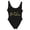 Black #084, variant on Bride Swimsuits Womens Bathing Suits One Piece High Cut Bridal Monokini Swimwear Bridesmaid Team Backless Bikinis Beachwear, 2XL