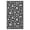 Black and white, variant on Towallmark Reversible Waterproof Outdoor Rug 6x9 FT, UV-Resistant Plastic Straw Patio Carpet Mat for Deck, Balcony, Porch, Camping, RV, Picnic & Beach, Black white