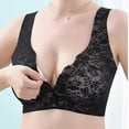 thumbnail image 6 of DDAPJ pyju Lace Bralettes for Women Scalloped V Neck Wireless Bra Full Coverage Snap Closing Bras Seamless Push Up Bra Comfortable Everyday Underwear Black M, 6 of 6