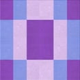 thumbnail image 1 of Ahgly Company Machine Washable Indoor Square Transitional Mauve Purple Area Rugs, 6' Square, 1 of 7