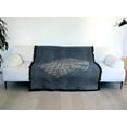 thumbnail image 6 of Game of Thrones Blanket, 50"x60" Stark Sigil Woven Tapestry Cotton Blend Fringed Throw Blanket, 6 of 6