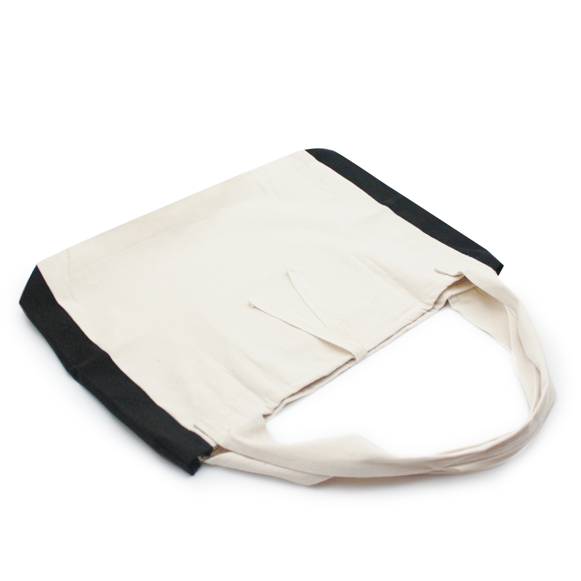 EcoJeannie (2 Bags) 100% Cotton Canvas Reusable Tote Bag w/Inner Pocket, Gusset and Closure Strips, Multi Use bag, Shoulder Bag, Travel Tote, Picnic Bag, 24-7 Bag, School Bag - image 2 of 4