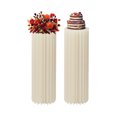 thumbnail image 4 of 2Pcs Foldable Wedding Cardboard Centerpiece Display, White Cylinder Flowers Stand, Columns Display for Wedding Party Garden Decoration, 4 of 12