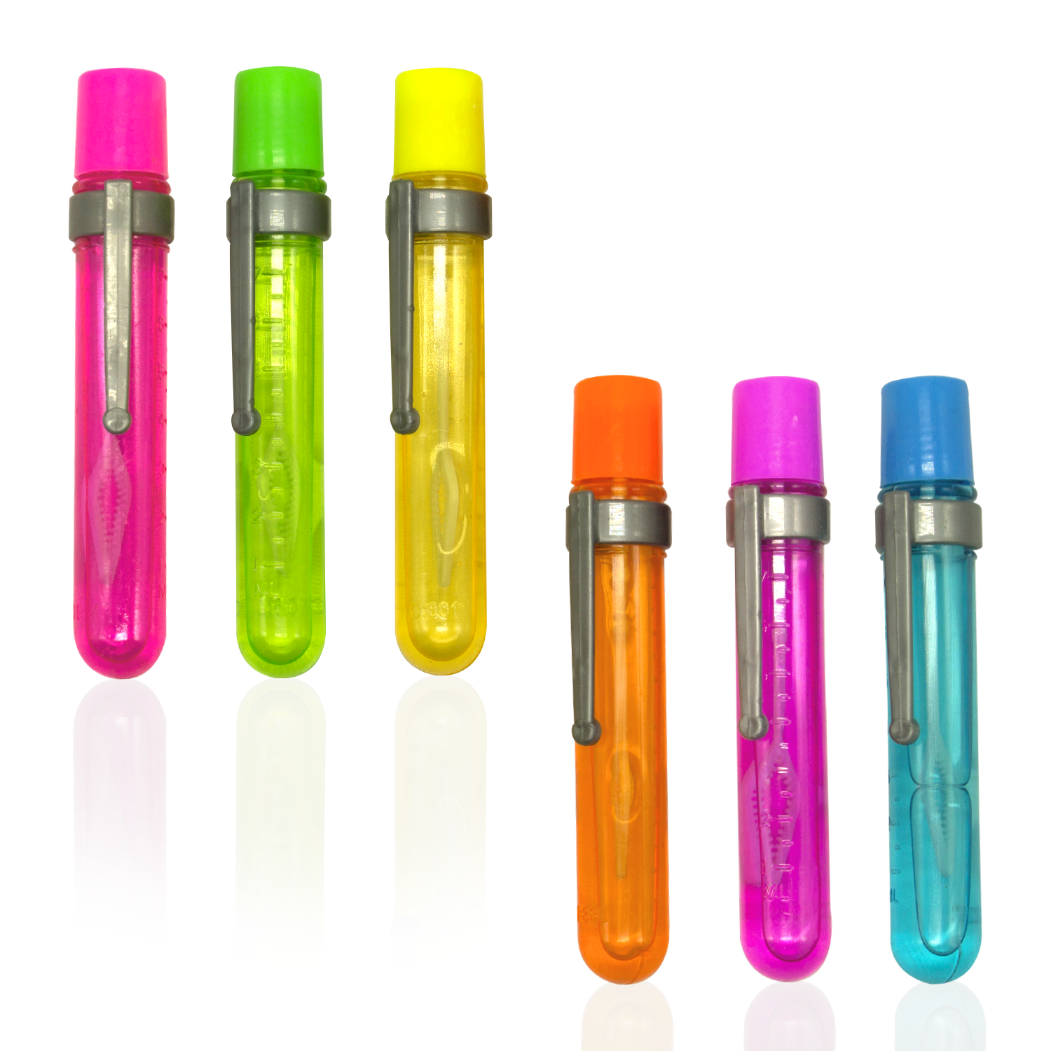 Dazzling Toys 5" Test Tube Touchable Bubbles Bulk Pack of 6 Good for Bubbles Party Favors