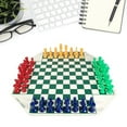 thumbnail image 2 of ZPAQI 4-Way Chess Set Travel Family Chess Game Four Player Chess Board Game, 2 of 8