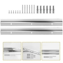 UPKOCH Mirror Holders for Wall Mounting French Cleat Hanger Silver Iron 1 Set