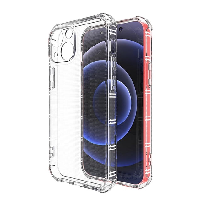 Compatible Con Iphone 13 Pro Max Funda Protectora Transparente Antiamarilleo A Prueba De Golpes Compatible Con Carga Inalámbrica Methold EL016836-02