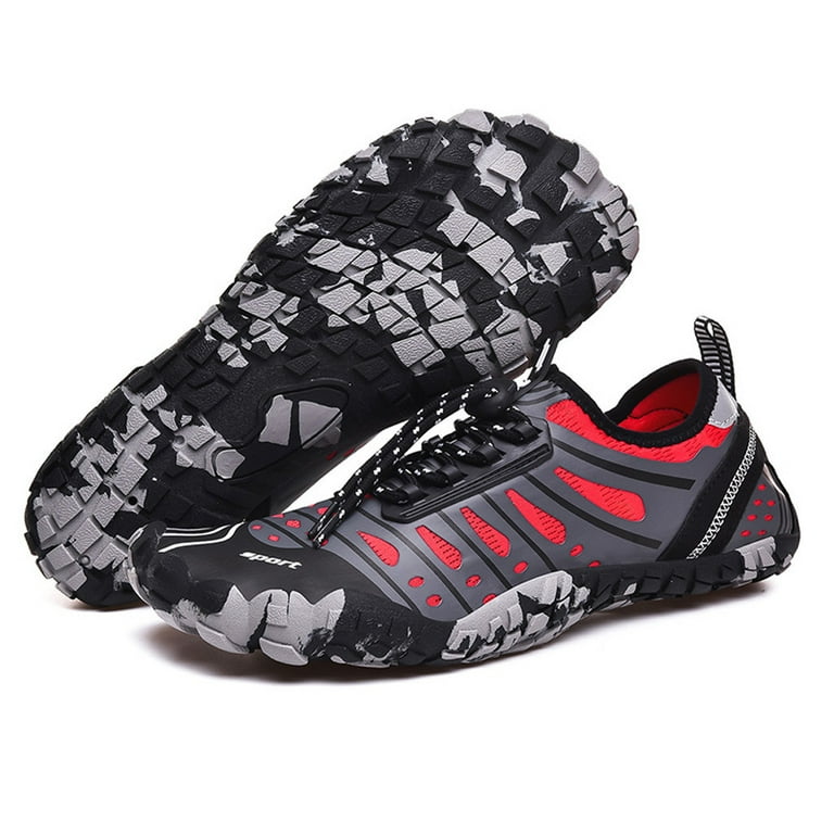 WQJNWEQ Men Mountaineer Sneakers Swimming Beach Shoe Snorkeling Quick Drying Water Shoes Solid Male Fall on Sale