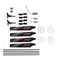 thumbnail image 5 of Helicopter Full Replacement Parts Set with 7 Accessories RC Rotor Blades Parts Kit for XK K127, 5 of 5