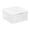 White #0, variant on Stackable Clear Plastic Food Storage Container with Lid - 3 Sizes (6"x6"x3", 7"x7"x3.5", 8.5"x8.5"x4") | Refrigerator Organizer for Snacks, Nuts, Fruits | Kitchen & Pantry Storage Box | White