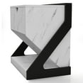 thumbnail image 6 of Dora Indoor 1-Drawer and 1-Shelf Wood White Marble Nightstand for Bedroom, 6 of 15