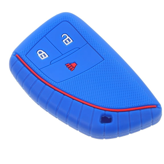 WHAMVOX Silicone Car Key Fob Cover in Dark Blue for Automotive Use with Stylish Design and Signal Transmission Friendly FEATURES