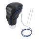 thumbnail image 1 of Cubierta de pomo de cambio de marcha Unique Bargains para Toyota CH-R 2018-2022, antideslizante, fibra de carbono negra, negro azul, protector de mango de cambio de cuero sintético 1 Pc, 1 of 1