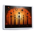 thumbnail image 2 of Designart "African Tribal flow V" African Tribal Floater Framed Wall Art Print, 2 of 7