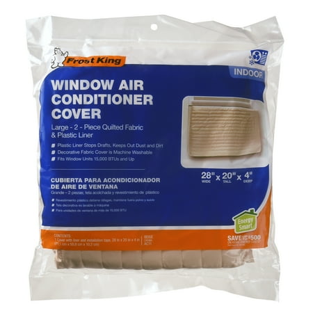 

Frost King® AC11H Indoor Quilted 2-Piece Standard Air Conditioner Cover 20 Wide x 28 Long Beige