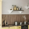 thumbnail image 1 of Stainless Steel Wall Shelf with Adjustable Backsplash & Brackets, Heavy-Duty Floating Metal Shelving for Kitchen, Garage and Utility Room, 1 of 9