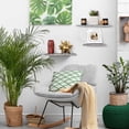 thumbnail image 5 of Wall Mounted Display Ledge Floating Wall Shelves Set of 3 Brown, 5 of 5