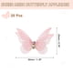 thumbnail image 2 of 20Pack Apliques de mariposa de malla transparente, parches de mariposas de 30mm, rosa, 2 of 7