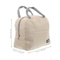 thumbnail image 2 of Minkissy Insulated Lunch Bag 1Pack Beige Aluminum Foil for Women Temperature Retention Portable Meal Prep, 2 of 8