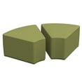 thumbnail image 2 of SoftZone® Wedge Ottoman Junior 2-Piece - Fern Green, 2 of 2